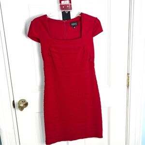Adrianna Papell Scarlet Cap Sleeve Dress Size 4